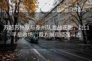 蘇超蘇州隊(duì)與泰州隊(duì)激戰(zhàn)正酣，1比1平局收場，雙方展現(xiàn)頑強(qiáng)斗志