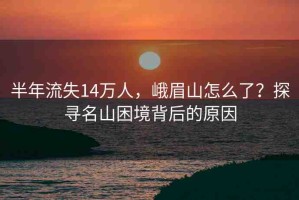 半年流失14萬人，峨眉山怎么了？探尋名山困境背后的原因
