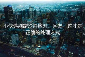 小伙遇剮蹭冷靜應(yīng)對，網(wǎng)友，這才是正確的處理方式