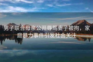 男子聯(lián)合母親公開辱罵妻子被拘，家庭暴力事件引發(fā)社會關(guān)注