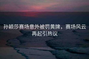 孫穎莎賽場意外被罰黃牌，賽場風(fēng)云再起引熱議